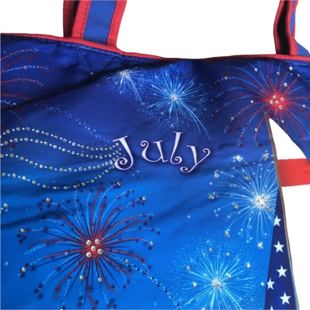 July 4th Quilted Lunch Bag Cooler - Picture 4 of 9